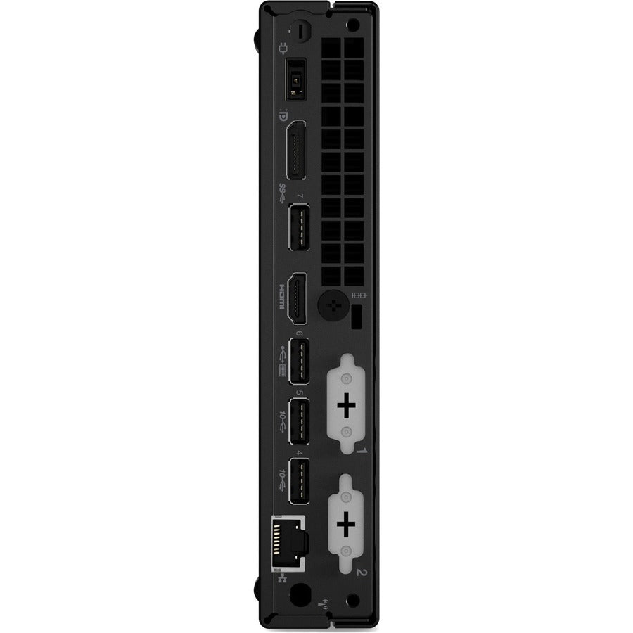 Ordinateur de bureau Lenovo ThinkCentre M70q Gen 3 11T30005US - Intel Core i5 12e génération i5-12400T - 8 Go - SSD 256 Go - Minuscule - Noir 11T30005US