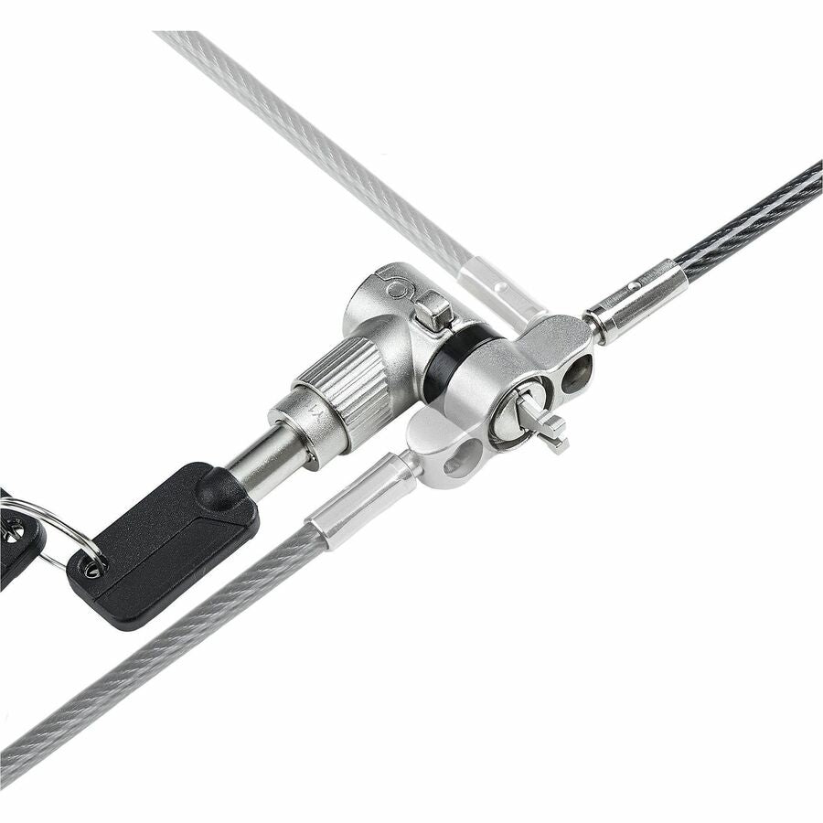 StarTech.com Lot de 25 câbles de verrouillage universels pour ordinateur portable de 2 m, avec clés identiques, câble de sécurité, compatible avec Noble Wedge®/Nano/K-Slot UNIVKA25-LAPTOP-LOCK