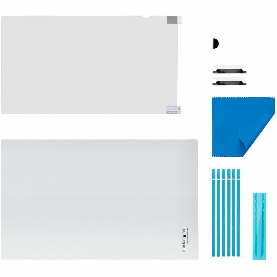 StarTech.com Écran de confidentialité tactile 12,5 pouces 16:9, protection de sécurité pour ordinateur portable, filtre anti-reflets de lumière bleue, rabattable 125TF-PRIVACY-SCREEN