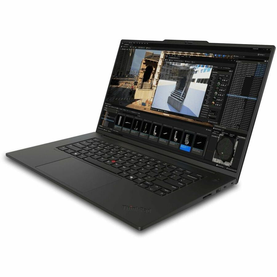 Ordinateur portable Lenovo ThinkPad P1 Gen 7 21KV000LUS 16" - WUXGA - Intel Core Ultra 5 135H - Technologie vPro - Plateforme Intel Evo - 32 Go - SSD 512 Go - Clavier anglais - Noir 21KV000LUS