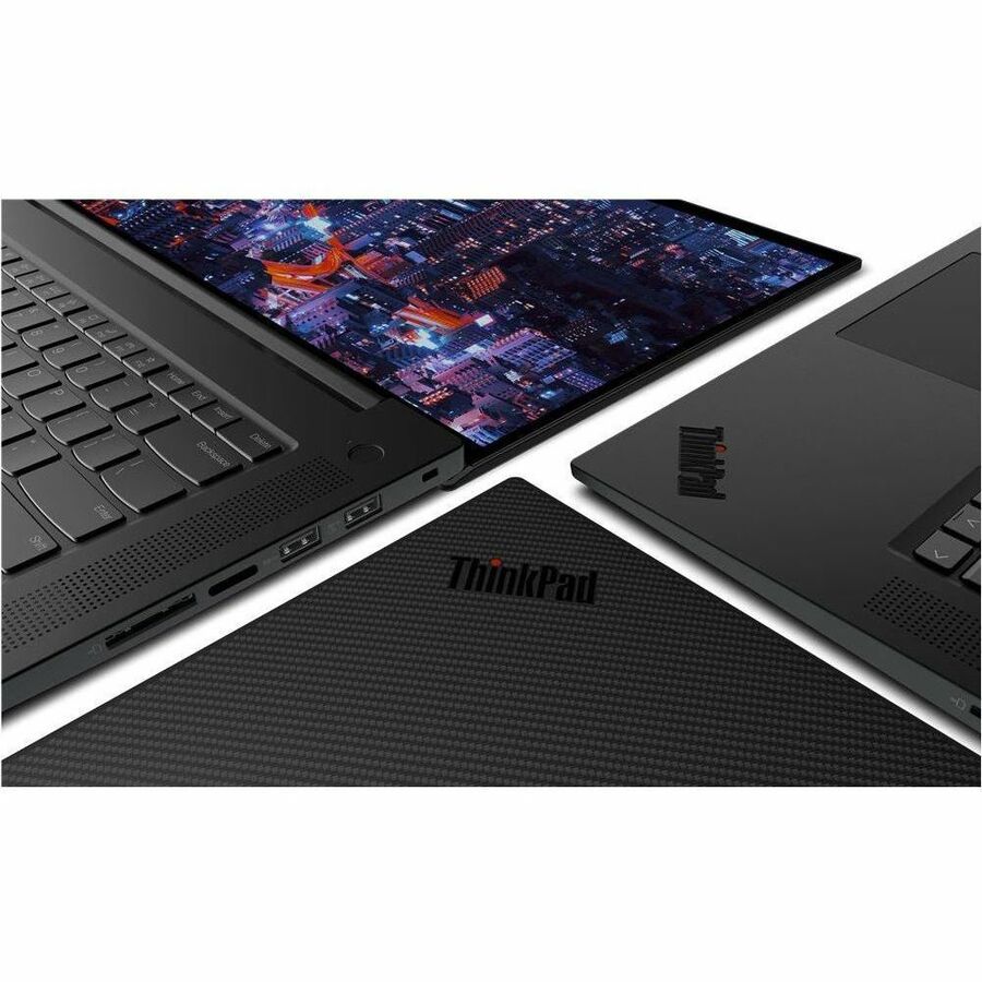 Station de travail mobile Lenovo ThinkPad P1 Gen 6 21FV001BUS 16" - WQXGA - Intel Core i7 13e génération i7-13700H - 32 Go - SSD 1 To - Clavier anglais - Peinture noire 21FV001BUS