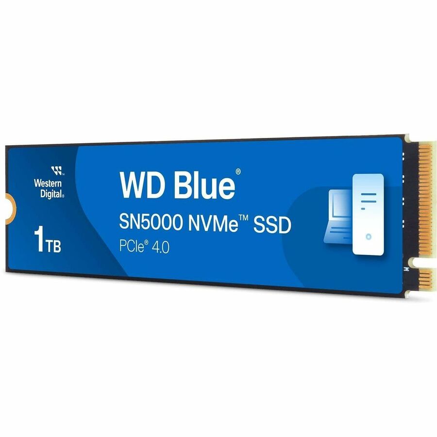 Disque SSD WD Blue SN5000 WDS100T4B0E 1 To - M.2 2280 interne - PCI Express NVMe (PCI Express NVMe 4.0 x4) WDS100T4B0E