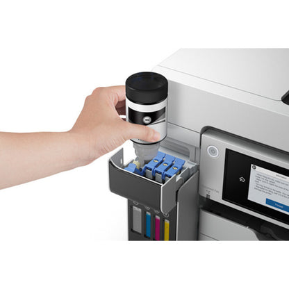 Epson ET-16600 Inkjet Multifunction Printer-Color-Copier/Fax/Scanner-4800x1200 dpi Print-Automatic Duplex Print-66000 Pages-550 sheets Input-1200 dpi Optical Scan-Color Fax-Wireless LAN-Epson Connect-Epson Email Print-Epson iPrint-Mopria C11CH72201