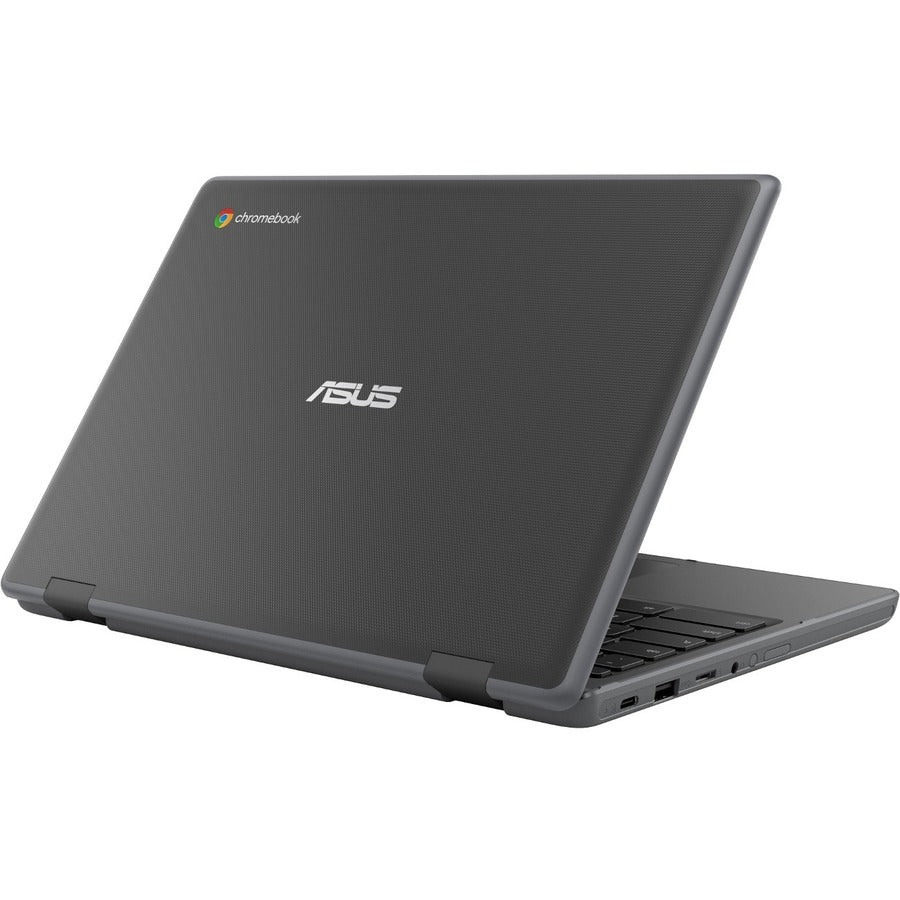 Asus Chromebook Flip CR1 CR1100FKA-C3RS-CA Chromebook 2 en 1 convertible robuste à écran tactile 11,6" - HD - Intel Celeron N4500 - 8 Go - Mémoire flash 64 Go - Gris foncé CR1100FKA-C3RS-CA