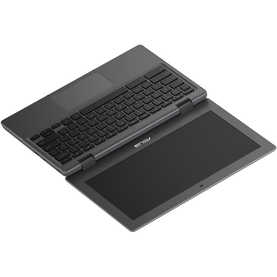 Asus Chromebook Flip CR1 CR1100FKA-C3RS-CA Chromebook 2 en 1 convertible robuste à écran tactile 11,6" - HD - Intel Celeron N4500 - 8 Go - Mémoire flash 64 Go - Gris foncé CR1100FKA-C3RS-CA