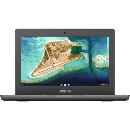 Asus Chromebook Flip CR1 CR1100FKA-C3R-CB Chromebook convertible 2 en 1 à écran tactile 11,6" - HD - Intel Celeron N4500 - 8 Go - Mémoire flash 64 Go - Gris foncé CR1100FKA-C3R-CB