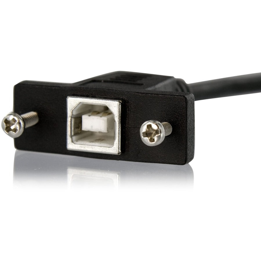 Câble USB B vers B pour montage sur panneau StarTech.com de 30 cm - F/M USBPNLBFBM1