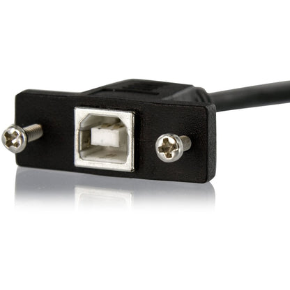 Câble USB B vers B pour montage sur panneau StarTech.com de 30 cm - F/M USBPNLBFBM1
