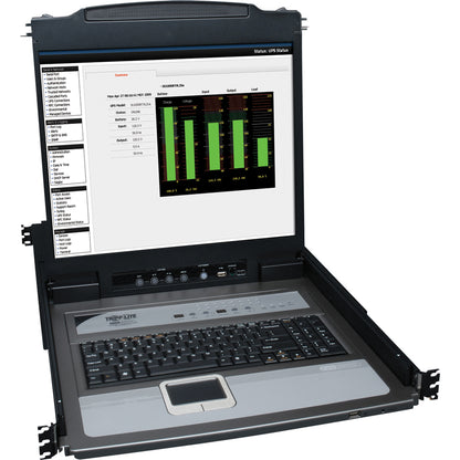 Tripp Lite NetDirector Console RM LCD KVM Switch with 8 Cables - Steel Housing B020-U16-19-K