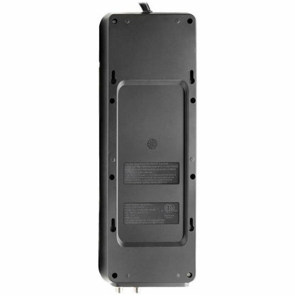Multiprise avec parasurtenseur Tripp Lite 12 prises, 2 ports de chargement USB Tél/Modem/Coax - 12 x NEMA 5-15R, 2 x USB - 1800 VA - 4320 J - Entrée 120 V CA - Téléphone/Fax/Modem/DSL, Câble coaxial TLP128TTUSBB