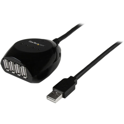 Câble USB 2.0 actif StarTech.com de 15 m avec hub à 4 ports USB2EXT4P15M