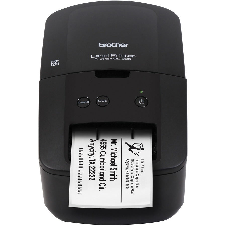 Imprimante thermique directe de bureau Brother QL-600 - Monochrome - Impression d'étiquettes - USB QL-600
