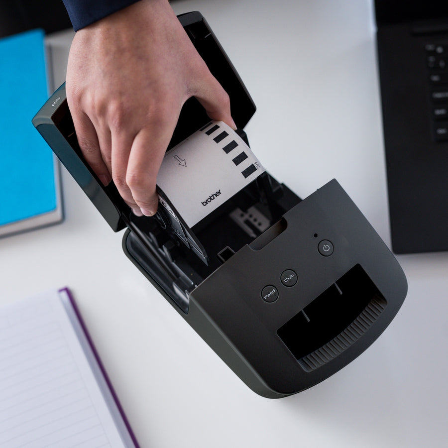 Imprimante thermique directe de bureau Brother QL-600 - Monochrome - Impression d'étiquettes - USB QL-600