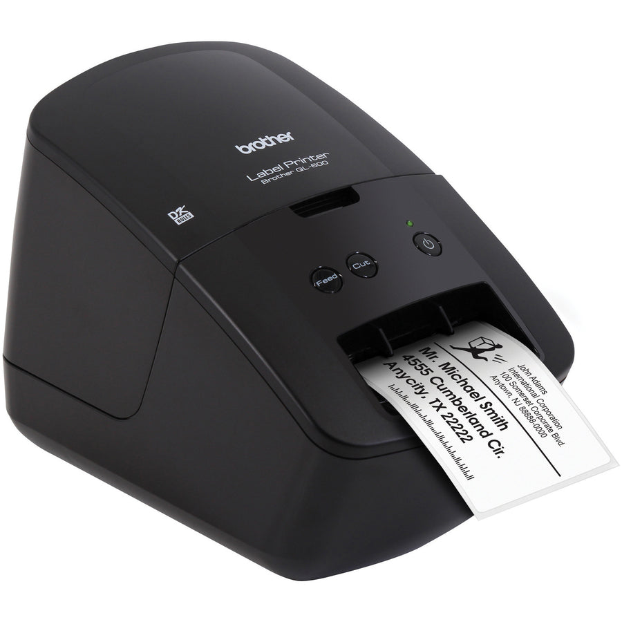 Imprimante thermique directe de bureau Brother QL-600 - Monochrome - Impression d'étiquettes - USB QL-600