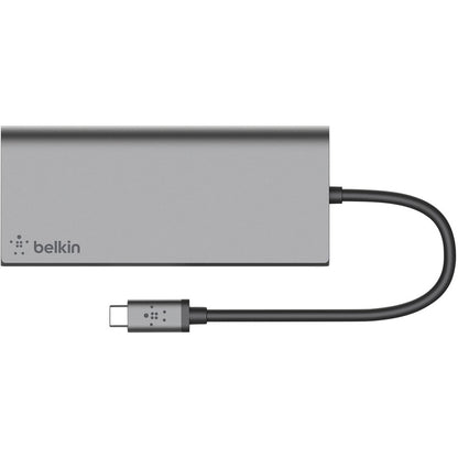 Adaptateur multiport USB-C 6 en 1 Belkin, station d'accueil pour ordinateur portable, HDMI 4K, PD 60 W F4U092BTSGY