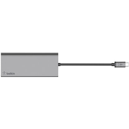 Adaptateur multiport USB-C 6 en 1 Belkin, station d'accueil pour ordinateur portable, HDMI 4K, PD 60 W F4U092BTSGY
