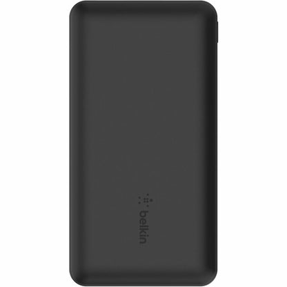Chargeur portatif Belkin 15 W USB-C 3 ports - 10 000 mAh - 1 x USB-C (15 W), 2 x USB-A (10 W) - Chargeur portable - avec câble USB-C - Noir BPB011BTBK
