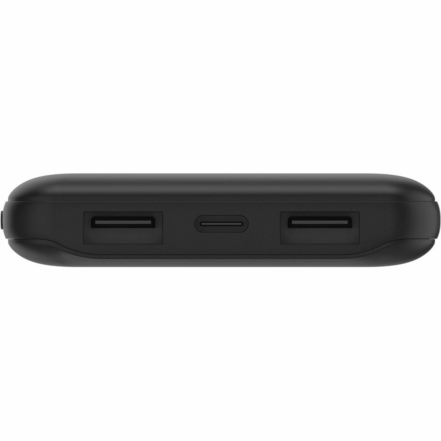 Chargeur portatif Belkin 15 W USB-C 3 ports - 10 000 mAh - 1 x USB-C (15 W), 2 x USB-A (10 W) - Chargeur portable - avec câble USB-C - Noir BPB011BTBK