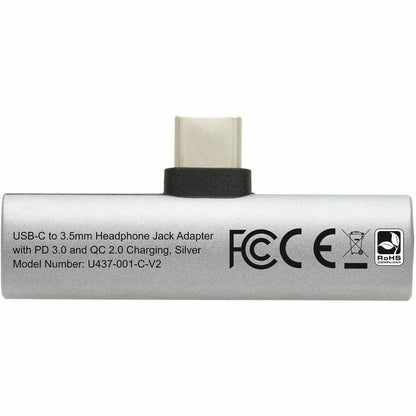 Tripp Lite by Eaton U437-001-C-V2 USB-C to 3.5 mm Headphone Jack Adapter U437-001-C-V2