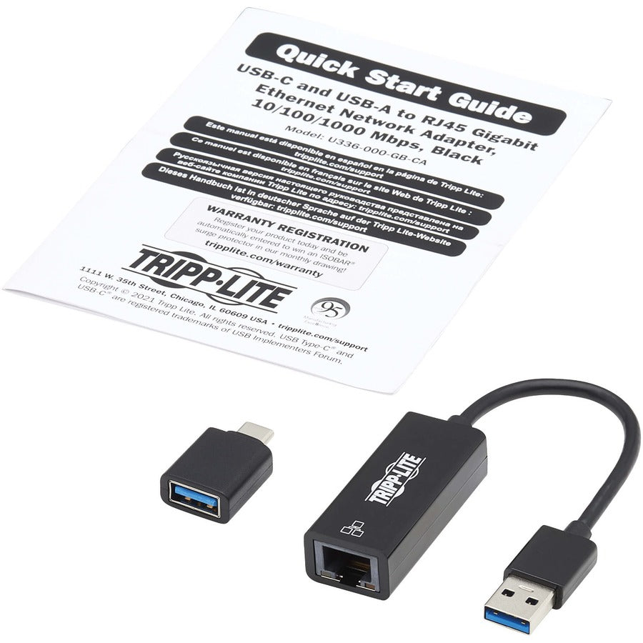 Carte Gigabit Ethernet Tripp Lite par Eaton U336-000-GB-CA U336-000-GB-CA