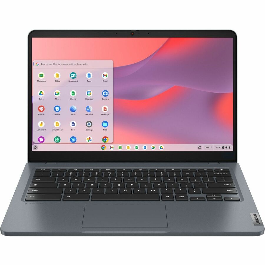 Lenovo 14e Chromebook Gen 3 82W60000CF Chromebook 14" - HD - Intel N-Series N100 - 4 Go - Mémoire Flash 32 Go - Clavier Français, Anglais - Gris Orage 82W60000CF