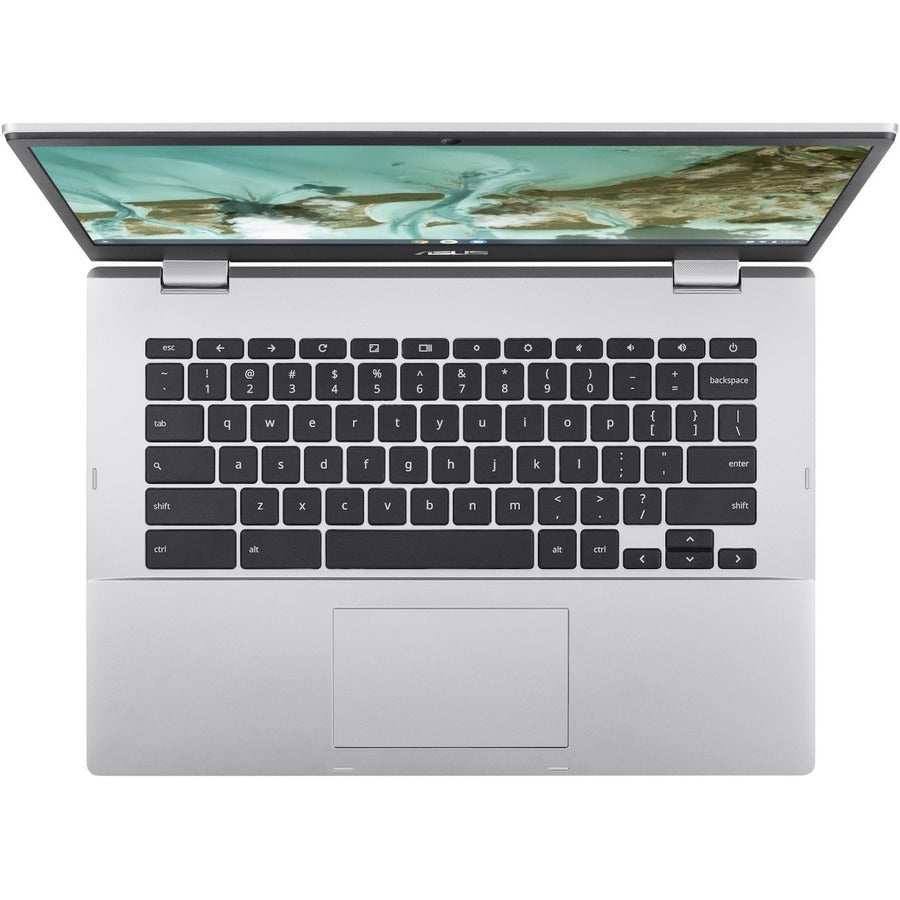Asus Chromebook CX1 CX1400 CX1400CKA-DH02-CB Chromebook 14" - Full HD - Intel Celeron N5100 - 4 Go - Mémoire Flash 64 Go - Argent Transparent CX1400CKA-DH02-CB