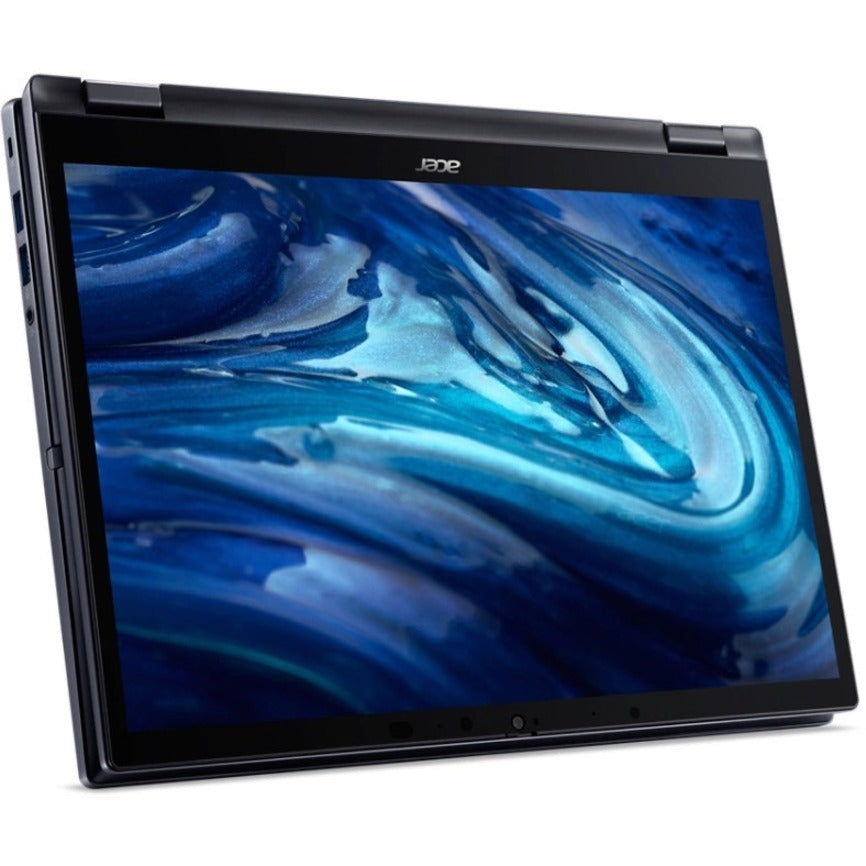 Acer TravelMate Spin P4 P414RN-41 TMP414RN-41-R305 Ordinateur portable convertible 2 en 1 à écran tactile 14" - WUXGA - AMD Ryzen 7 PRO 6850U - 16 Go - SSD 512 Go - Clavier anglais - Bleu ardoise NX.VUTAA.001