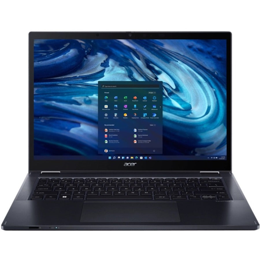 Acer TravelMate Spin P4 P414RN-41 TMP414RN-41-R305 Ordinateur portable convertible 2 en 1 à écran tactile 14" - WUXGA - AMD Ryzen 7 PRO 6850U - 16 Go - SSD 512 Go - Clavier anglais - Bleu ardoise NX.VUTAA.001