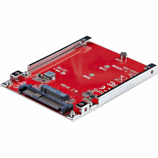 Adaptateur StarTech.com M.2 vers U.3, pour SSD M.2 NVMe, disque PCIe M.2 vers U.3 2,5 pouces (SFF-TA-1001), adaptateur/convertisseur hôte, conforme TAA 1M25-U3-M2-ADAPTER