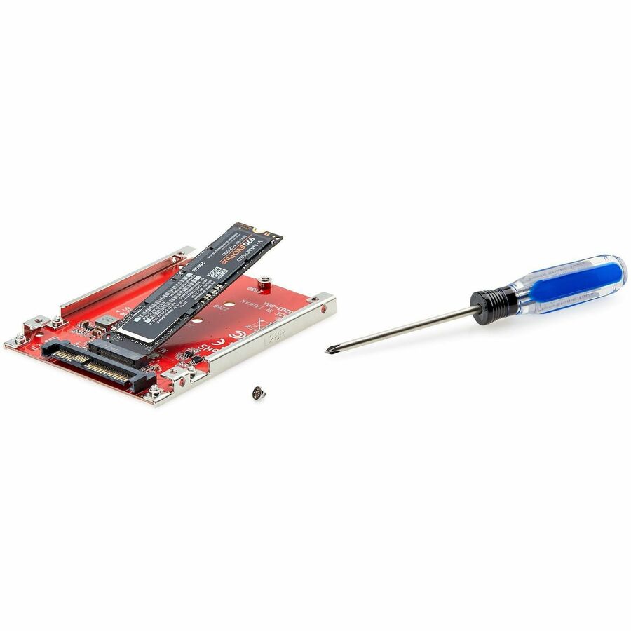 Adaptateur StarTech.com M.2 vers U.3, pour SSD M.2 NVMe, disque PCIe M.2 vers U.3 2,5 pouces (SFF-TA-1001), adaptateur/convertisseur hôte, conforme TAA 1M25-U3-M2-ADAPTER