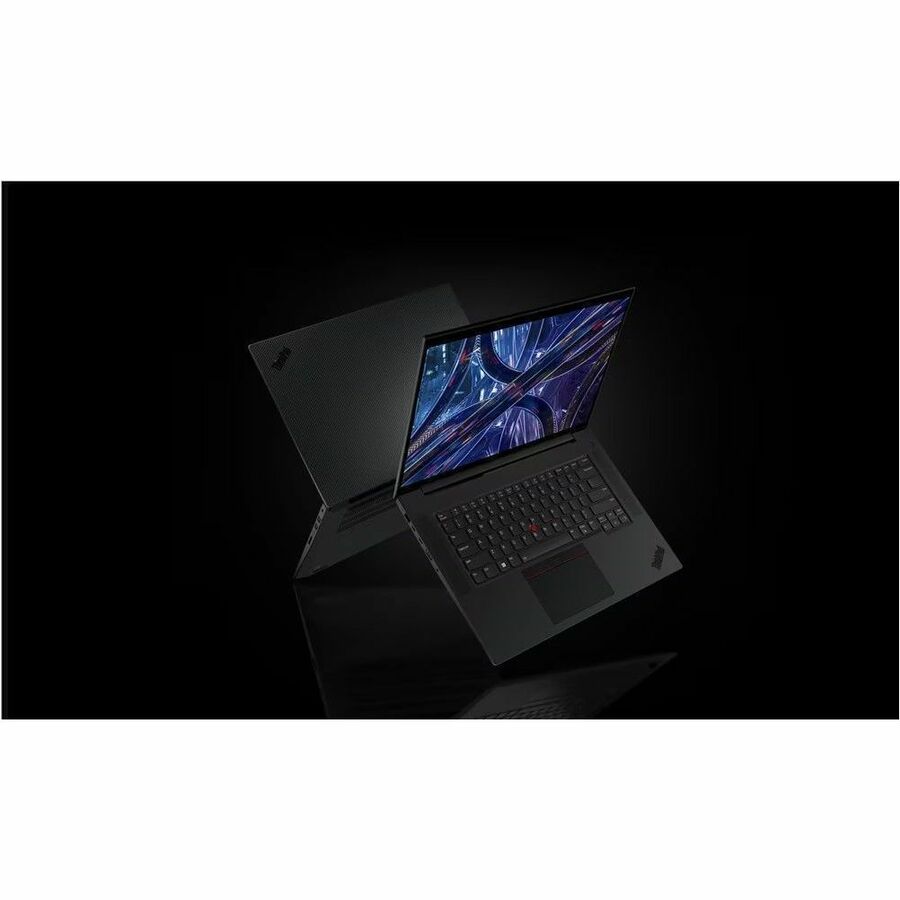 Station de travail mobile Lenovo ThinkPad P1 Gen 6 21FV001DCA 16" - WQXGA - Intel Core i7 13e génération i7-13700H - 16 Go - SSD 512 Go - Clavier français - Peinture noire 21FV001DCA