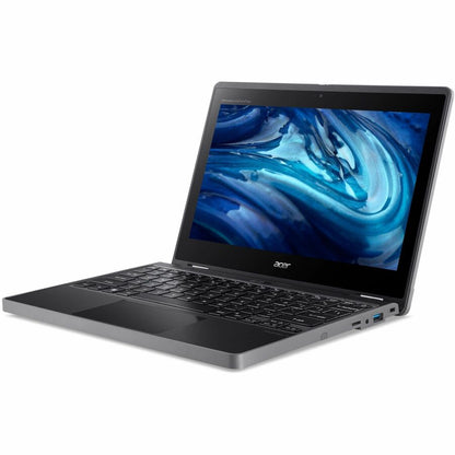 Acer TravelMate Spin B3 B311R-33 TMB311R-33-C04F Ordinateur portable convertible 2 en 1 à écran tactile 11,6" - WXGA - Intel N100 - 4 Go - Mémoire flash 128 Go - Clavier anglais - Noir NX.VYNAA.002