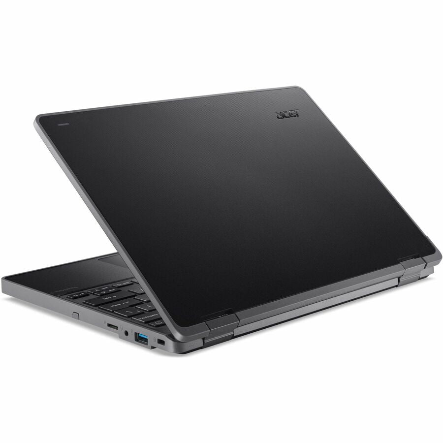 Acer TravelMate Spin B3 B311R-33 TMB311R-33-C04F Ordinateur portable convertible 2 en 1 à écran tactile 11,6" - WXGA - Intel N100 - 4 Go - Mémoire flash 128 Go - Clavier anglais - Noir NX.VYNAA.002