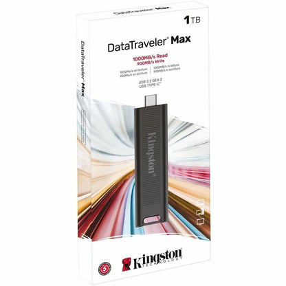 Clé USB 3.2 (2e génération) Type C Kingston DataTraveler Max 1 To DTMAX/1TBCR