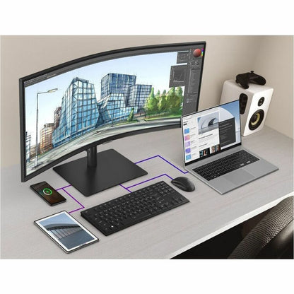 Moniteur LCD incurvé Samsung ViewFinity S6 S34C654UAN de classe 34 pouces UW-QHD - 21:9 - Noir LS34C654UANXGO