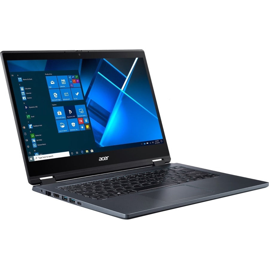 Acer TravelMate Spin P4 P414RN-51 TMP414RNA-51-77CJ Ordinateur portable convertible 2 en 1 à écran tactile 14" - Full HD - Intel Core i7 11e génération i7-1165G7 - 16 Go - SSD 512 Go - Clavier anglais - Bleu ardoise NX.VTSAA.004