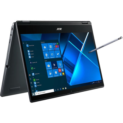 Acer TravelMate Spin P4 P414RN-51 TMP414RNA-51-77CJ Ordinateur portable convertible 2 en 1 à écran tactile 14" - Full HD - Intel Core i7 11e génération i7-1165G7 - 16 Go - SSD 512 Go - Clavier anglais - Bleu ardoise NX.VTSAA.004
