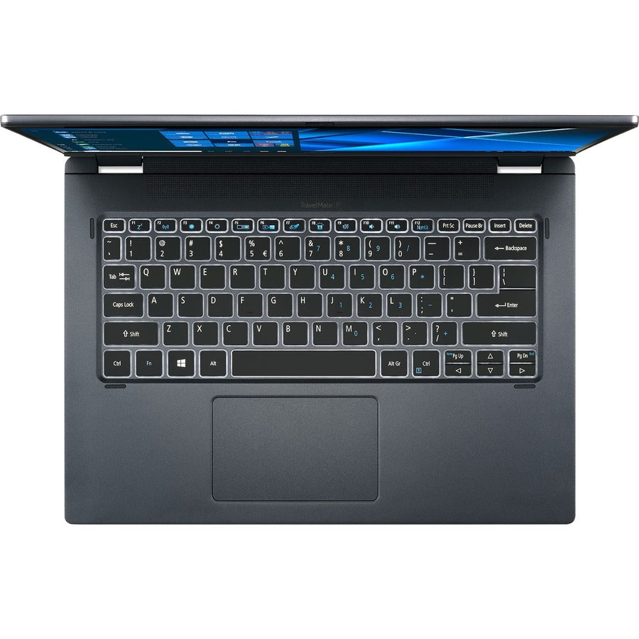 Acer TravelMate Spin P4 P414RN-51 TMP414RNA-51-77CJ Ordinateur portable convertible 2 en 1 à écran tactile 14" - Full HD - Intel Core i7 11e génération i7-1165G7 - 16 Go - SSD 512 Go - Clavier anglais - Bleu ardoise NX.VTSAA.004