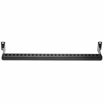 StarTech.com Barre de gestion de câbles horizontale 1U avec profondeur réglable, barre de laçage montable en rack de 19 pouces pour racks/armoires/panneaux de brassage organisés 12S-CABLE-LACING-BAR