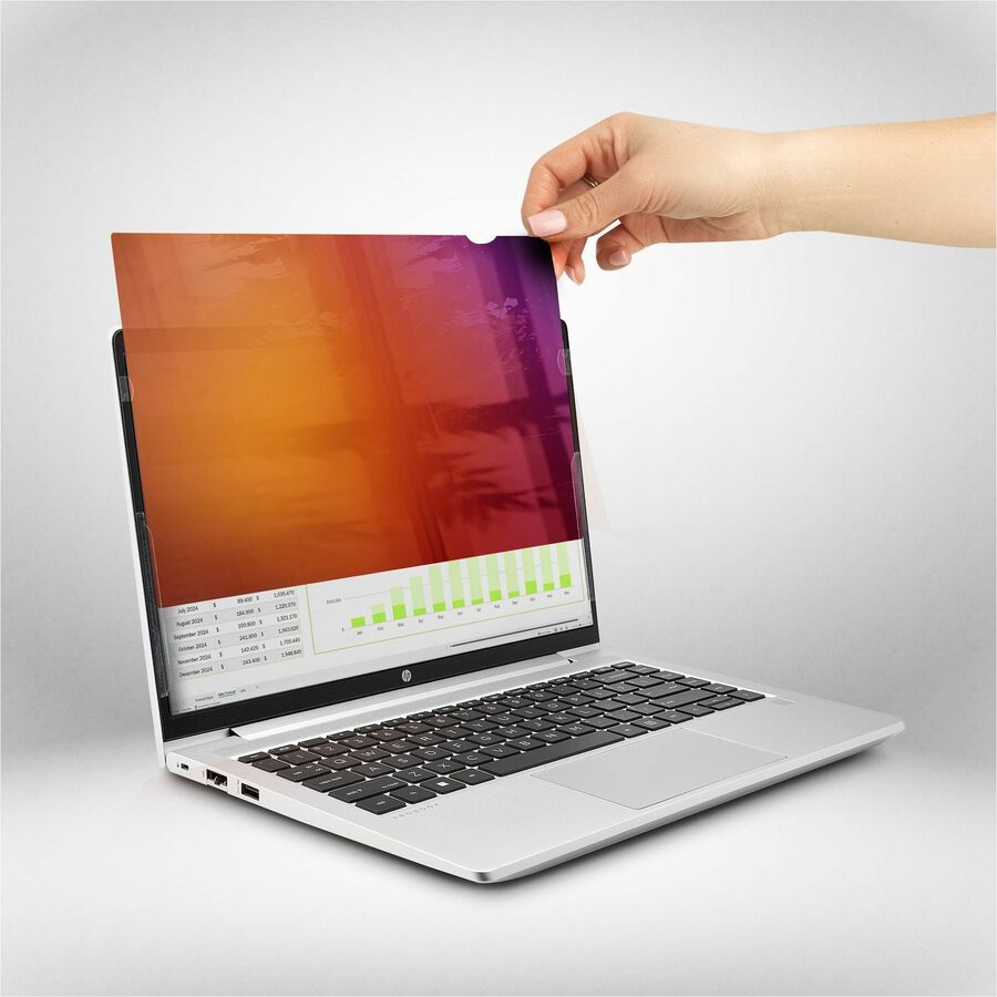 StarTech.com Écran de confidentialité pour ordinateur portable 14 pouces 16:9, filtre doré réversible avec confidentialité renforcée, filtre de sécurité informatique, angle de vue +/- 30° 14G-PRIVACY-SCREEN