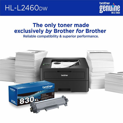 Brother HL-L2460DW Desktop Wired Laser Printer - Monochrome HLL2460DW