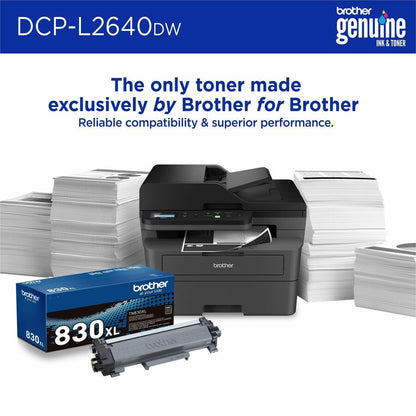 Brother DCP-L2640DW Wireless Laser Multifunction Printer - Monochrome - Gray DCPL2640DW
