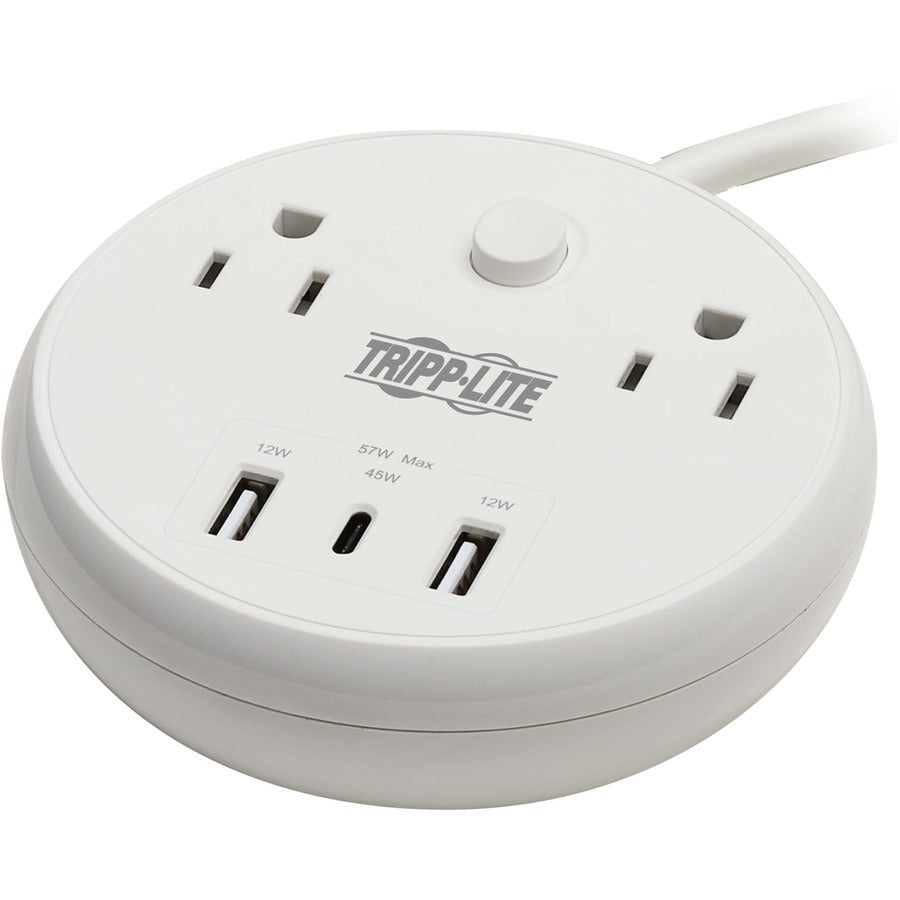 Parasurtenseur/protecteur de surtension à 5 prises Tripp Lite par Eaton Safe-IT TLP28PD57WCAM TLP28PD57WCAM