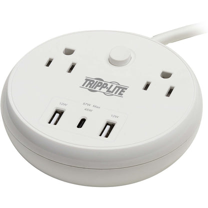 Parasurtenseur/protecteur de surtension à 5 prises Tripp Lite par Eaton Safe-IT TLP28PD57WCAM TLP28PD57WCAM