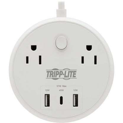 Parasurtenseur/protecteur de surtension à 5 prises Tripp Lite par Eaton Safe-IT TLP28PD57WCAM TLP28PD57WCAM