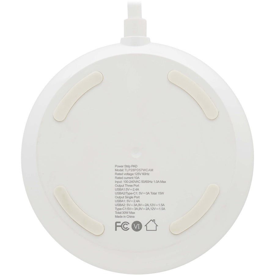 Parasurtenseur/protecteur de surtension à 5 prises Tripp Lite par Eaton Safe-IT TLP28PD57WCAM TLP28PD57WCAM