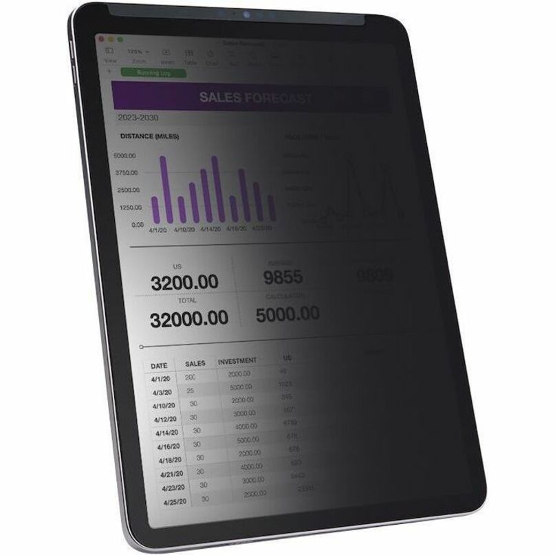 StarTech.com Écran de confidentialité 4 directions pour iPad Pro 11 pouces, pour orientations portrait/paysage, tactile, vue +/- 30 degrés, finition mate 11IP-PRIVACY-SCREEN