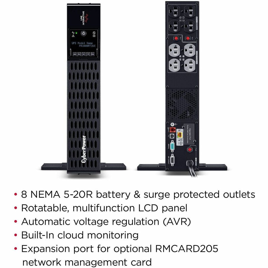 Onduleur rack/tour 2 000 VA CyberPower Smart App Sinewave PR2000RT2UC PR2000RT2UC
