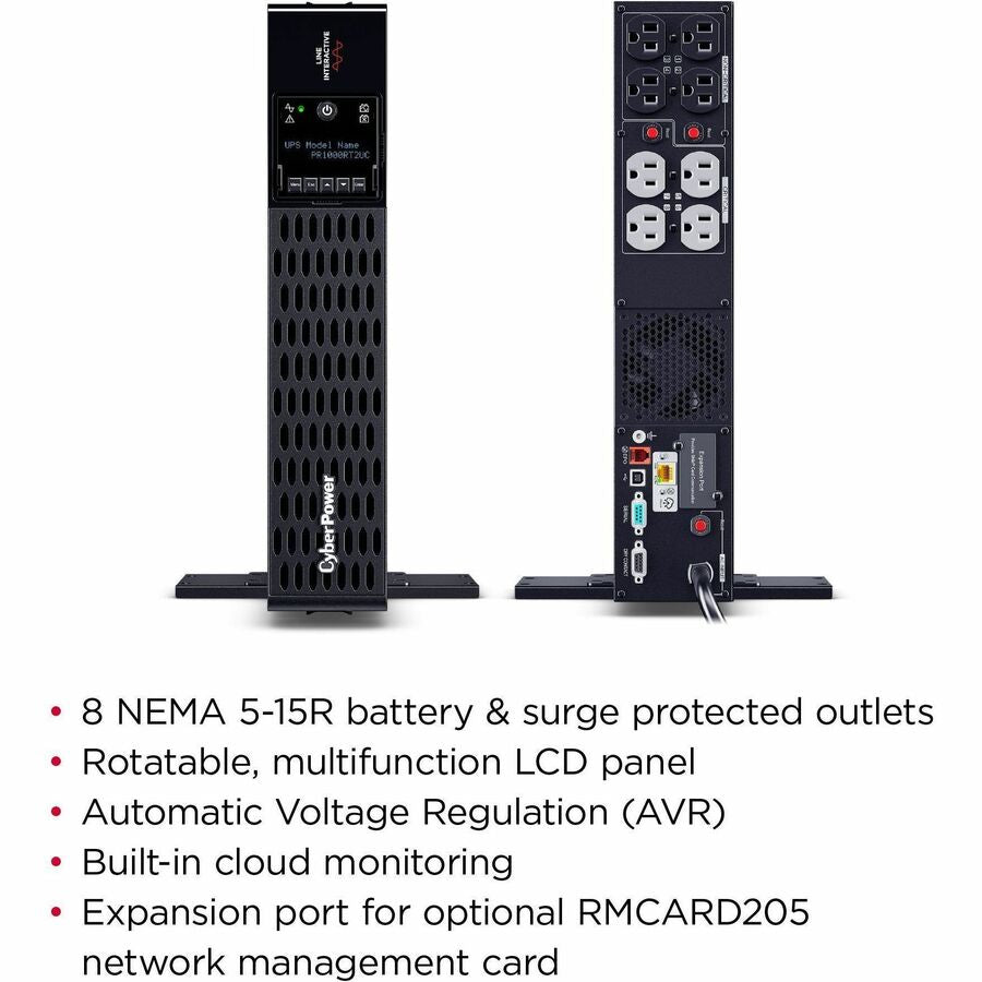 Onduleur rack/tour 1 000 VA CyberPower Smart App Sinewave PR1000RT2UC PR1000RT2UC