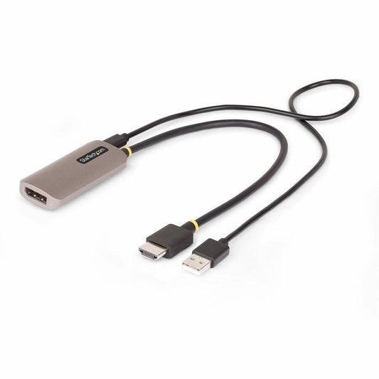StarTech.com Câble adaptateur HDMI vers DisplayPort de 30 cm, 8K 60 Hz, convertisseur vidéo actif HDMI 2.1 vers DP 1.4, alimenté par bus USB 148B-HDMI-DP-8K